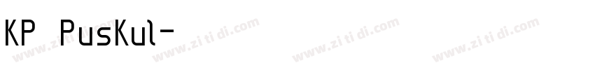 KP PusKul字体转换
